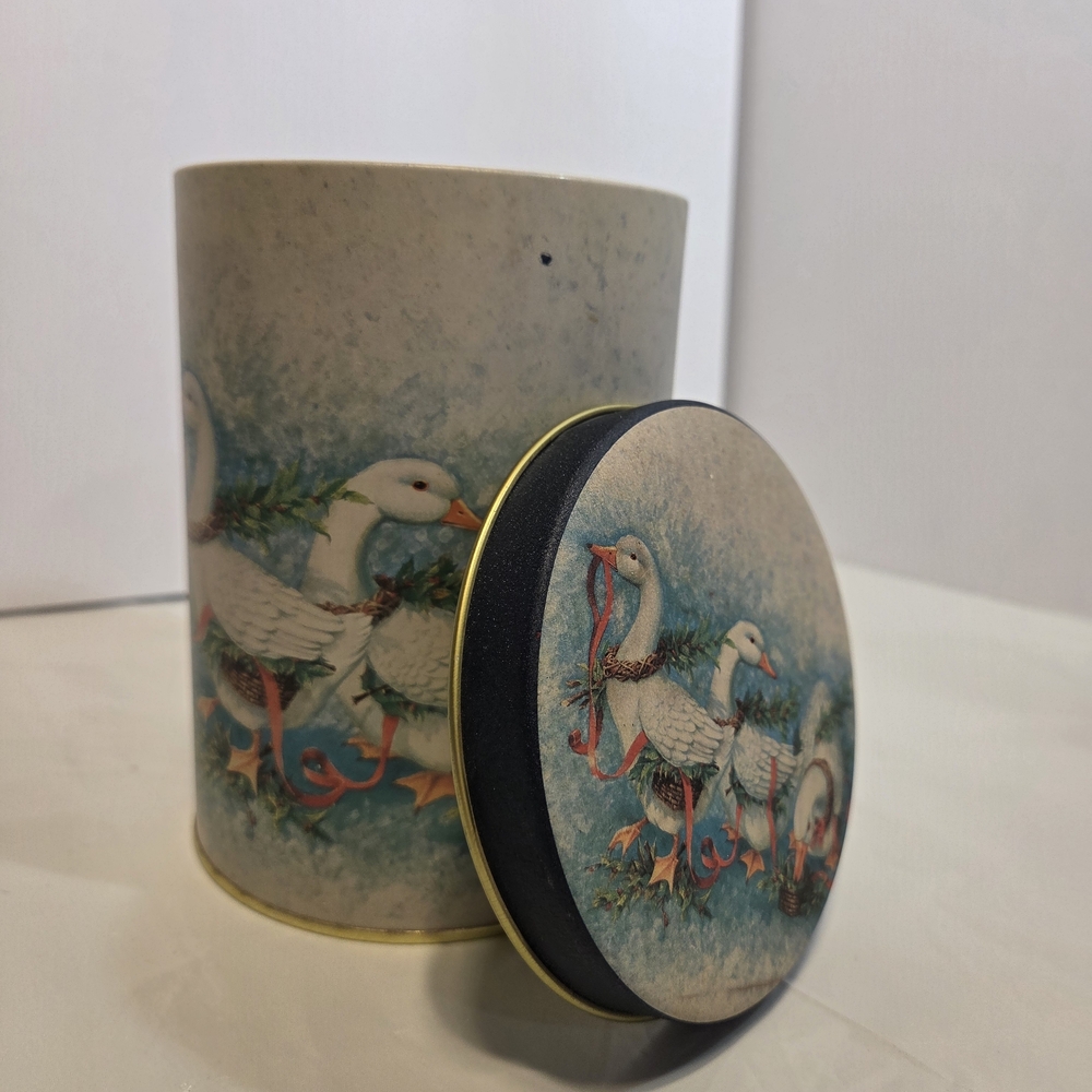 Decorative Goose-Themed Container